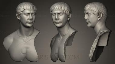 Busts and heads antique and historical (BUSTA_0157) 3D model for CNC machine